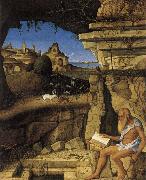 Giovanni Bellini The Holy Hieronymus laser Spain oil painting artist